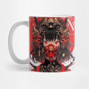 Cyberpunk Ninja Girl Mug